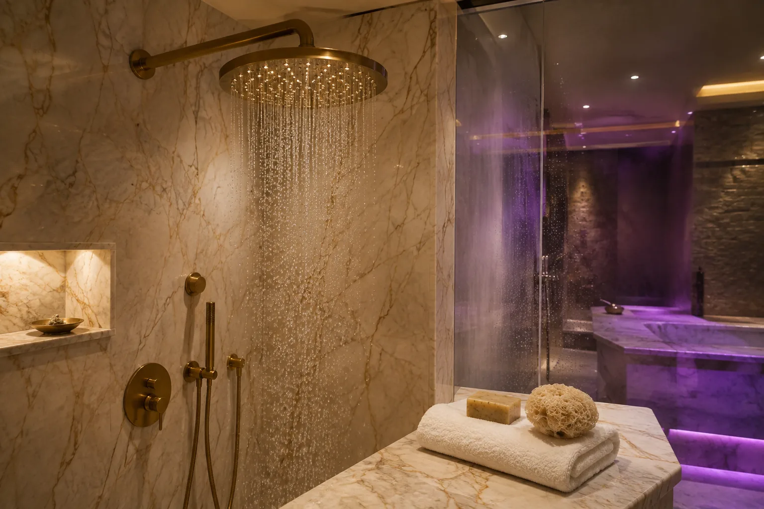 Spa duş bölümü — Lila Spa, Gaziosmanpaşa misafirlerine hizmet veren salon