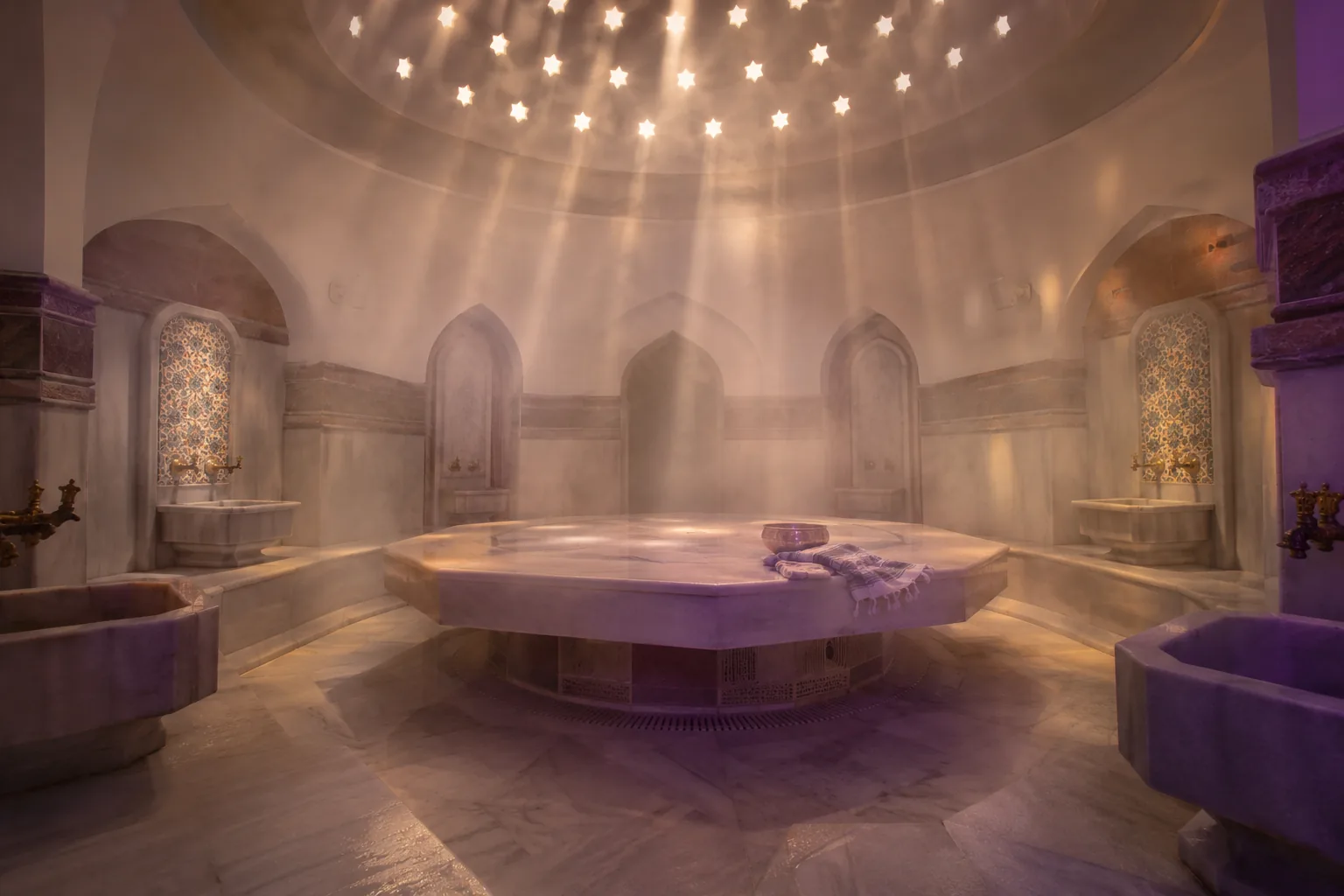 Türk hamamı göbek taşı — Lila Spa, Gaziosmanpaşa misafirlerine hizmet veren salon